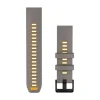 Garmin QuickFit silikoniranneke 22mm, hopeanharmaa/oranssi, 010-14507-02