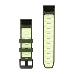 Garmin QuickFit silikoniranneke 22mm, oliivinvihreä/limenvihreä, 010-14507-01