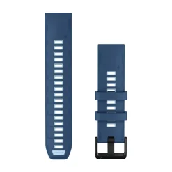 Garmin QuickFit silikoniranneke 22mm, vuorovedensininen/vaaleansininen, 010-14507-00