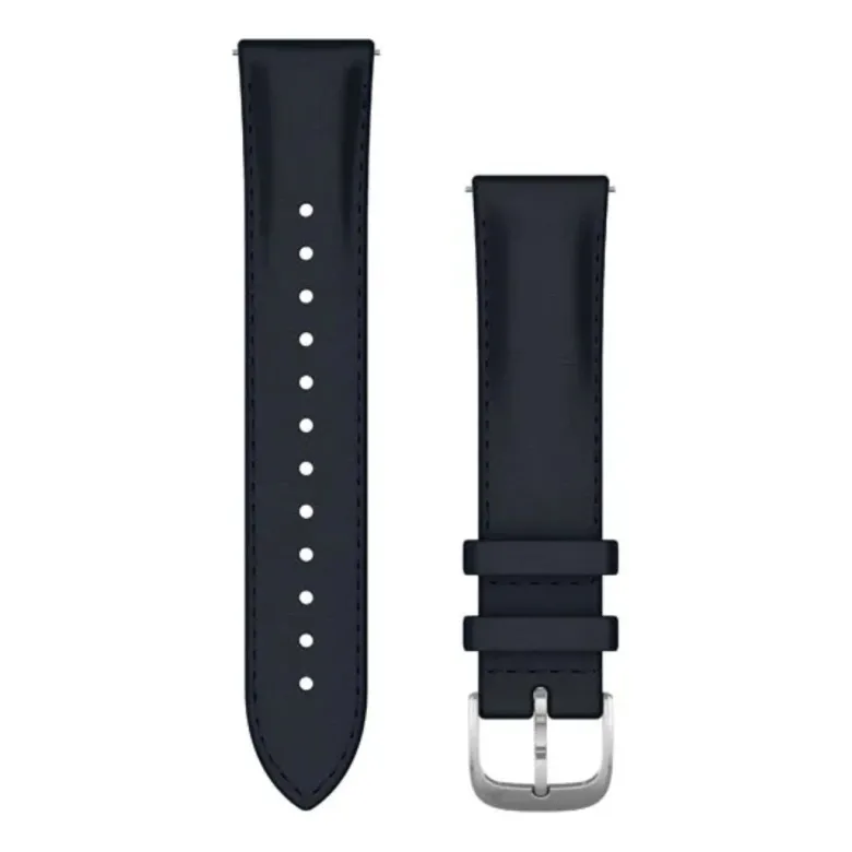 Garmin Quick release -nahkaranneke 20mm, pikakiinnitys, tummansininen, 010-12924-20