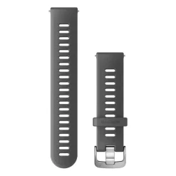 Garmin Quick release -silikoniranneke 20mm, pikakiinnitys, tummanharmaa, 010-11251-9S