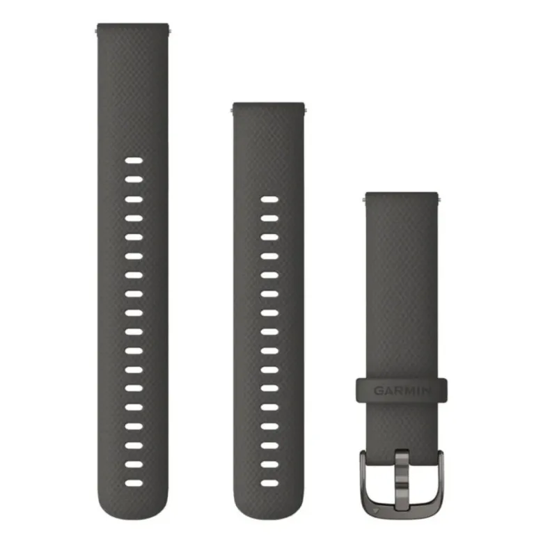 Garmin Quick release -silikoniranneke 18mm, pikakiinnitys, grafiitti, 010-12932-0E