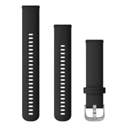 Garmin Quick release -silikoniranneke 20mm, pikakiinnitys, musta, 010-12932-18