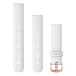 Garmin valkoinen Quick release -silikoniranneke 20mm, pikakiinnitys, 010-12924-10