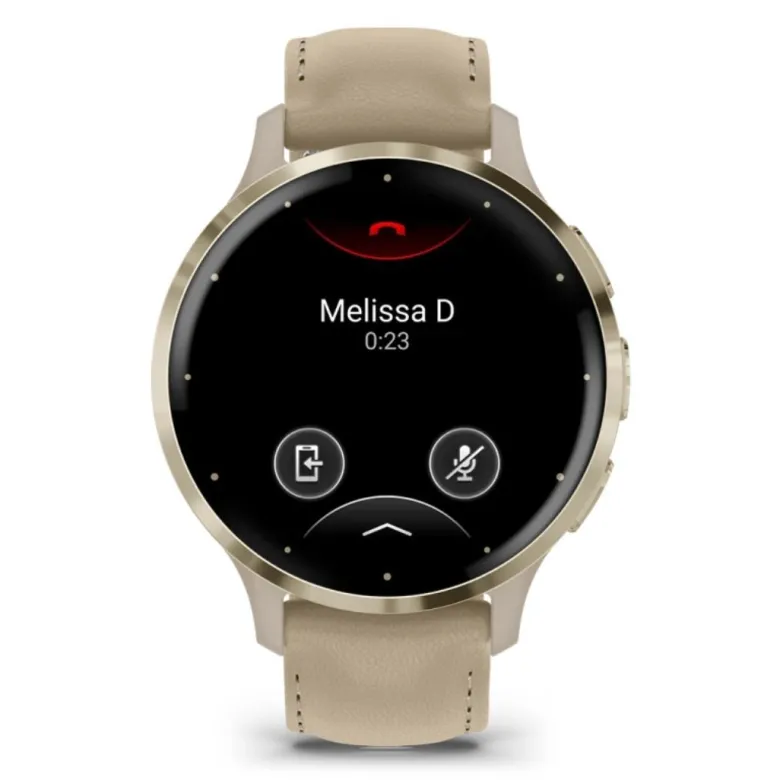 Garmin Venu 3S kullanväri ja viileän harmaa nahkaranneke, Amoled GPS-älykello 010-02785-55