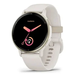 Garmin Vivoactive 5, vaalea kulta ja norsunluunvalkoinen, 42 mm, Amoled monilajiälykello 010-02862-11