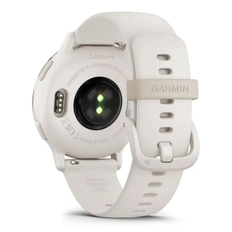 Garmin Vivoactive 5, vaalea kulta ja norsunluunvalkoinen, 42 mm, Amoled monilajiälykello 010-02862-11