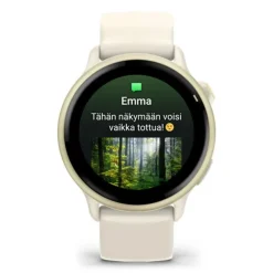 Garmin Vivoactive 6, vaalea kulta ja luunvärinen, 42 mm, Amoled monilajiälykello 010-02985-01