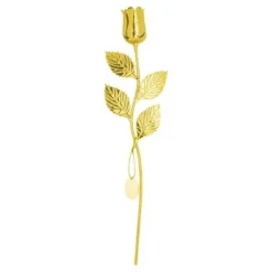 Juhlaruusu kaiverruslaatalla, 32 cm, kullanvärinen, 079005