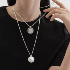 Kalevala Amuletti iso riipus, Aurinkoleijona, hopea