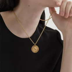Kalevala Amuletti iso riipus, Aurinkoleijona, pronssi