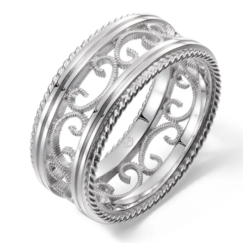 Kalevala Filigraani sormus, 14K valkokulta, Kalevala Love, 541000502