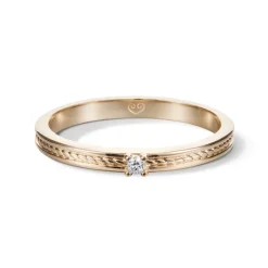 Kalevala Ikiaikainen sormus, 14K keltakultaa, 0,02ct, Kalevala Love, 141000111D