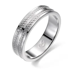 Kalevala Ikiaikainen sormus, 14K valkokultaa, Kalevala Love, 541000120