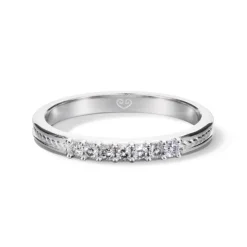 Kalevala Ikiaikainen sormus, 14K valkokultaa, 0,14ct, Kalevala Love, 541000112D