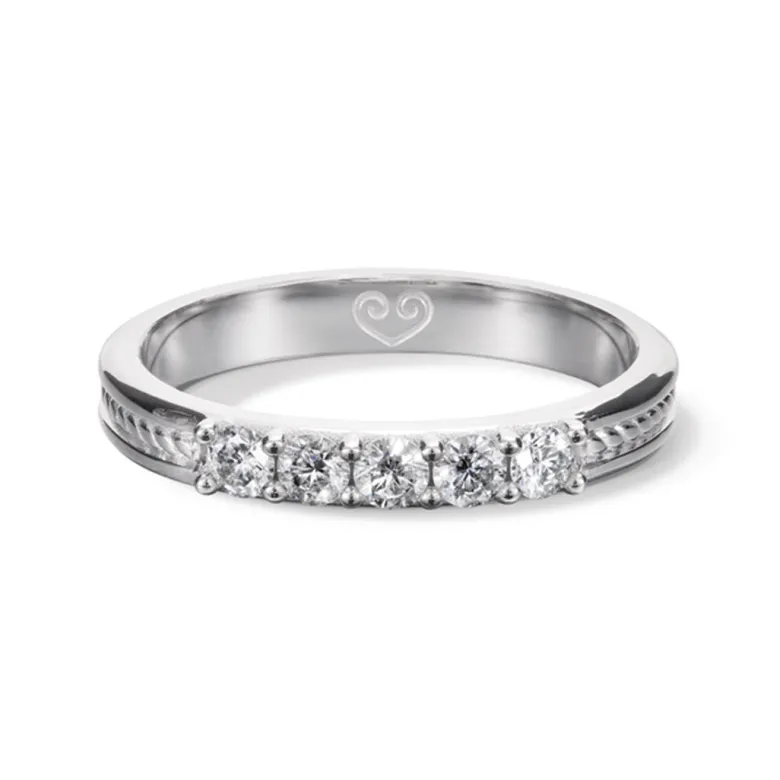 Kalevala Ikiaikainen sormus, 14K valkokultaa, 0,30ct, Kalevala Love, 541000116D