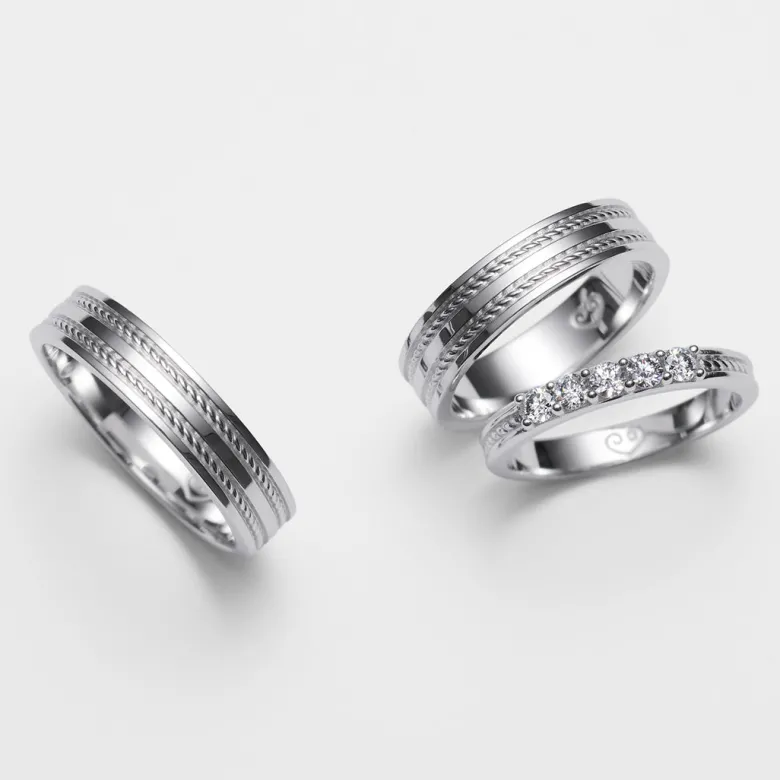 Kalevala Ikiaikainen sormus, 14K valkokultaa, 0,30ct, Kalevala Love, 541000116D