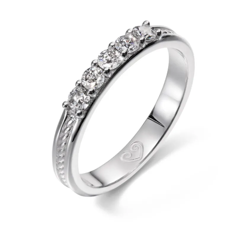 Kalevala Ikiaikainen sormus, 14K valkokultaa, 0,30ct, Kalevala Love, 541000116D