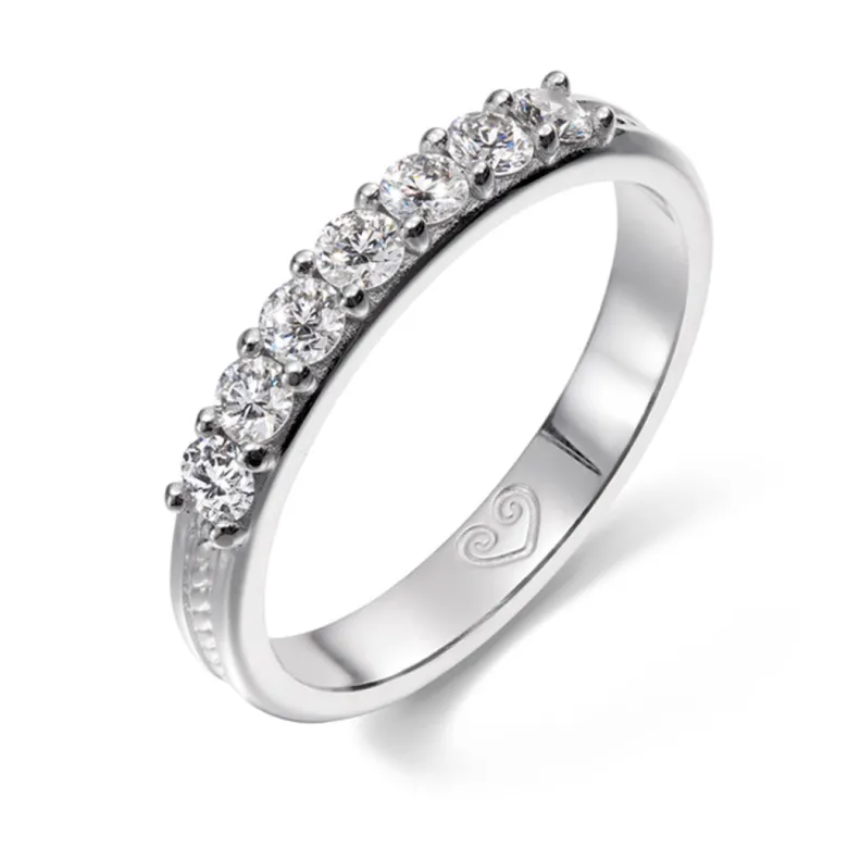 Kalevala Ikiaikainen sormus, 14K valkokultaa, 0,42ct, Kalevala Love, 541000117D