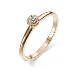 Kalevala Valittu sormus, 14K keltakultaa, 0,06ct, Kalevala Love, 141000001D