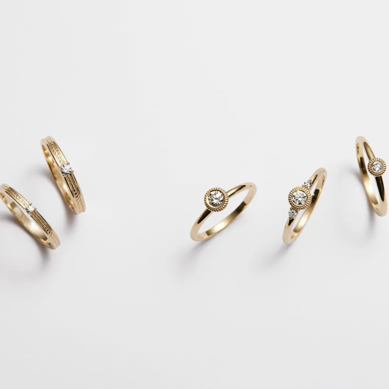 Kalevala Valittu sormus, 14K keltakultaa, 0,06ct, Kalevala Love, 141000001D