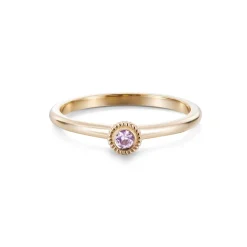 Kalevala Valittu sormus, 14K keltakultaa, pinkki safiiri, Kalevala Love, 141000001S