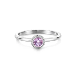 Kalevala Valittu sormus, 14K valkokultaa, pinkki safiiri, Kalevala Love, 541000002S