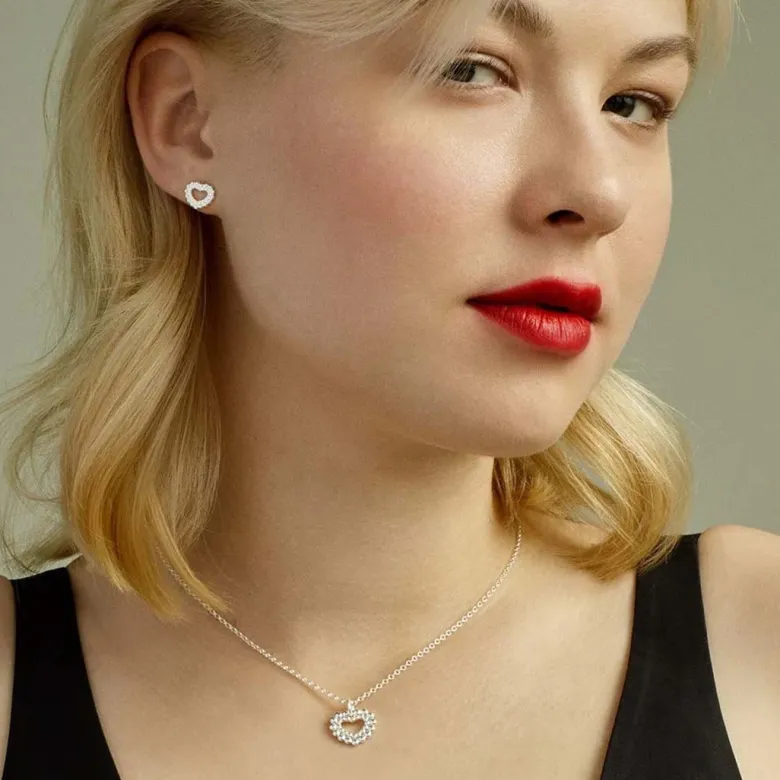 Kalevala Valoisa sydänriipus, hopea