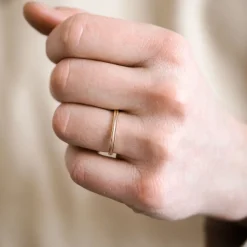 Kihlasormus Kohinoor, keltakulta 2 mm, timanttileikattu pinta