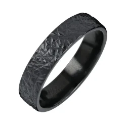 Kohinoor Duetto Black Edition, Ice kihlasormus, 5 mm, musta zirkonium 006-805