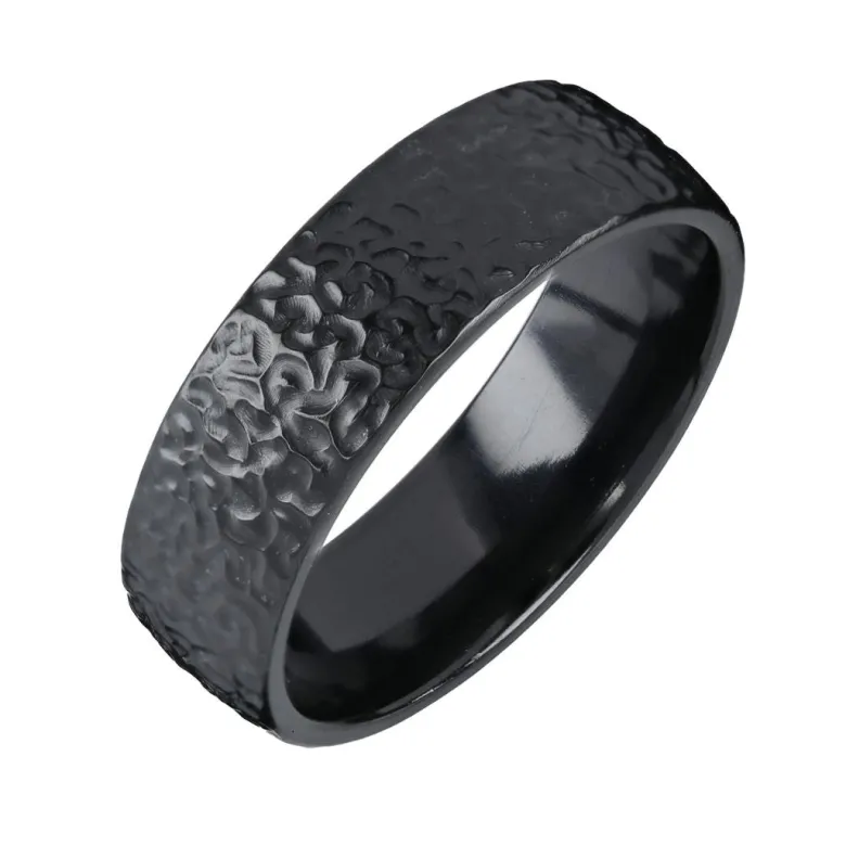 Kohinoor Duetto Black Edition, Frost kihlasormus, 7 mm, musta zirkonium 006-816