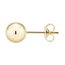 Kultaiset pallokorvakorut, 6mm pallo, 14K keltakulta