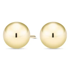 Kultaiset pallokorvakorut, 8mm pallo, 14K keltakulta