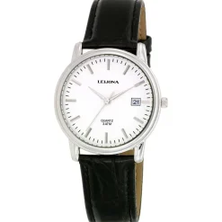 Leijona 5020-671, miesten rannekello, nahkaranneke