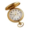 Leijona Pocket Watch, keltakullattu ja kuvioitu, 5531-43 taskukello