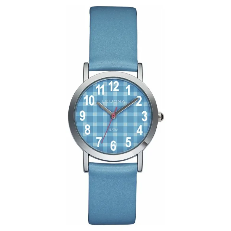 Leijona Waffle Blue 5323-911 lasten rannekello