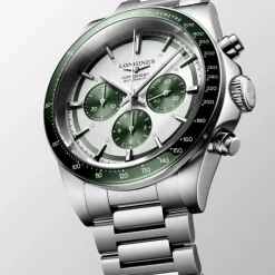 Longines Conquest Chronograph, 42mm, rannekello L38354026