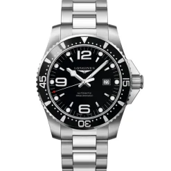 Longines L3.841.4.56.6 HydroConquest 44 mm, miesten rannekello