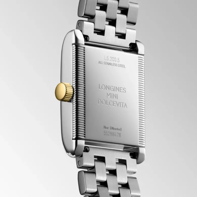 Longines Mini DolceVita, keltakulta, 21,5mm, rannekello L52005787