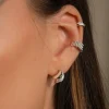 Lumoava Aina ear cuff korvakorut, hopeaa