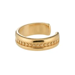 Lumoava Aina ear cuff korvakorut, keltakullattua hopeaa