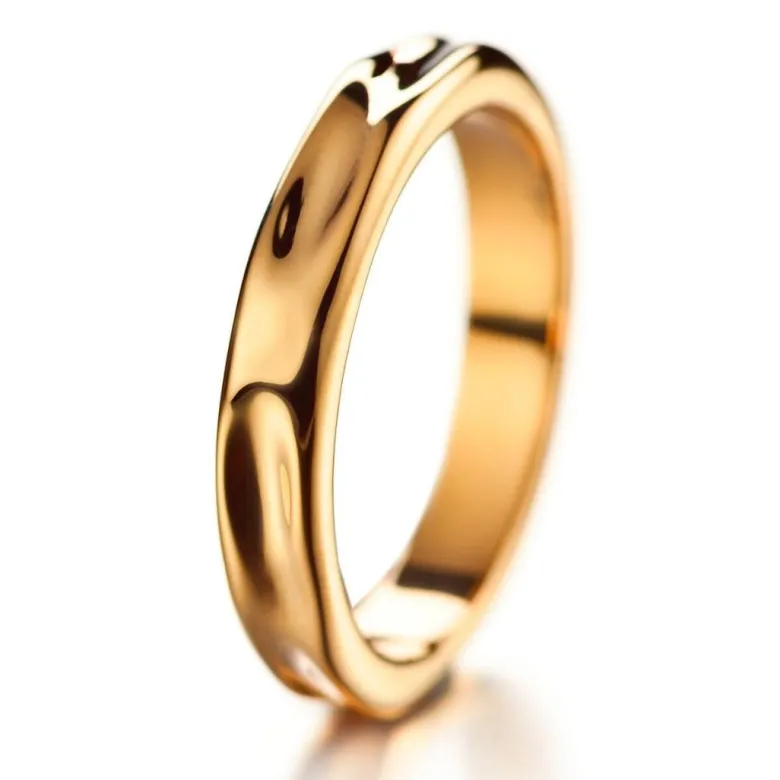 Lumoava Hunaja sormus 4,8 mm, keltakulta
