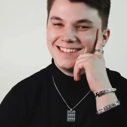 Lumoava Oiva riipus, hopeaa