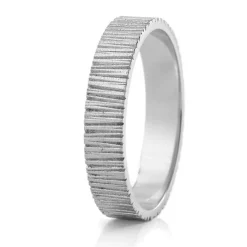 Lumoava Raita sormus 5 mm, hopea