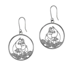 Lumoava x Moomin, Rakkaus korvakorut, hopeaa