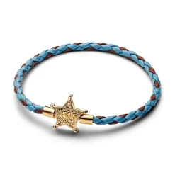 Pandora Disney Pixar Toy Story Sheriff Star rannekoru, nahka ja keltakullattu, 564605C01
