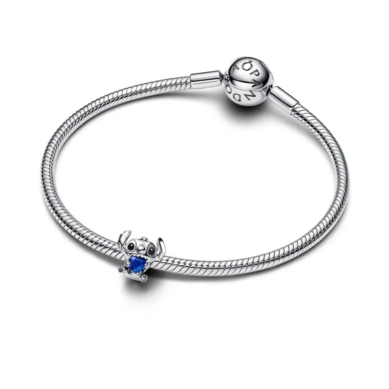 Pandora Disney Stitch Blue Heart hela, hopeaa, 794731C01