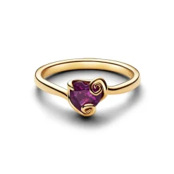 Pandora Disney The Nightmare Before Christmas Sally Purple Heart sormus, keltakullattu, 164734C01