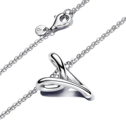 Pandora Essence Organically Shaped Heart kaulakoru, hopea, 393272C00-70