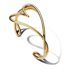 Pandora Essence Organically Shaped Heart rannekoru, keltakullattu, 563808C00